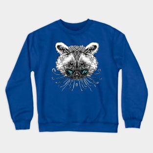 Cool Raccoon Color Crewneck Sweatshirt